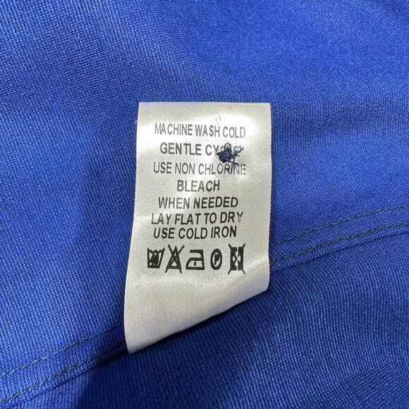 Jeff NWT Midwood Long Sleeve Button Down Shirt Denim Blue Size M Style JJ1020 - Picture 9 of 11